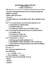 Đề thi chọn học sinh giỏi môn Tiếng Việt Lớp 2 (Có đáp án)